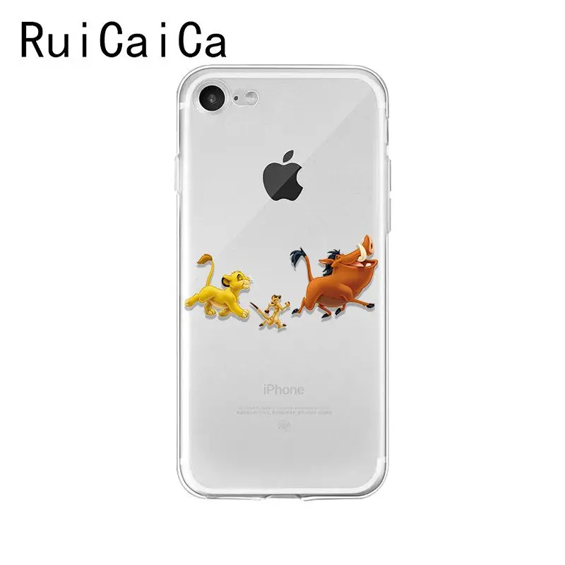 A16 Ruicaica Король Лев Simba мультфильм Мода Новинка чехол для телефона Fundas для iPhone 8 7 6 6S Plus X XS MAX 5 5S SE XR 10 Чехол - Цвет: A16