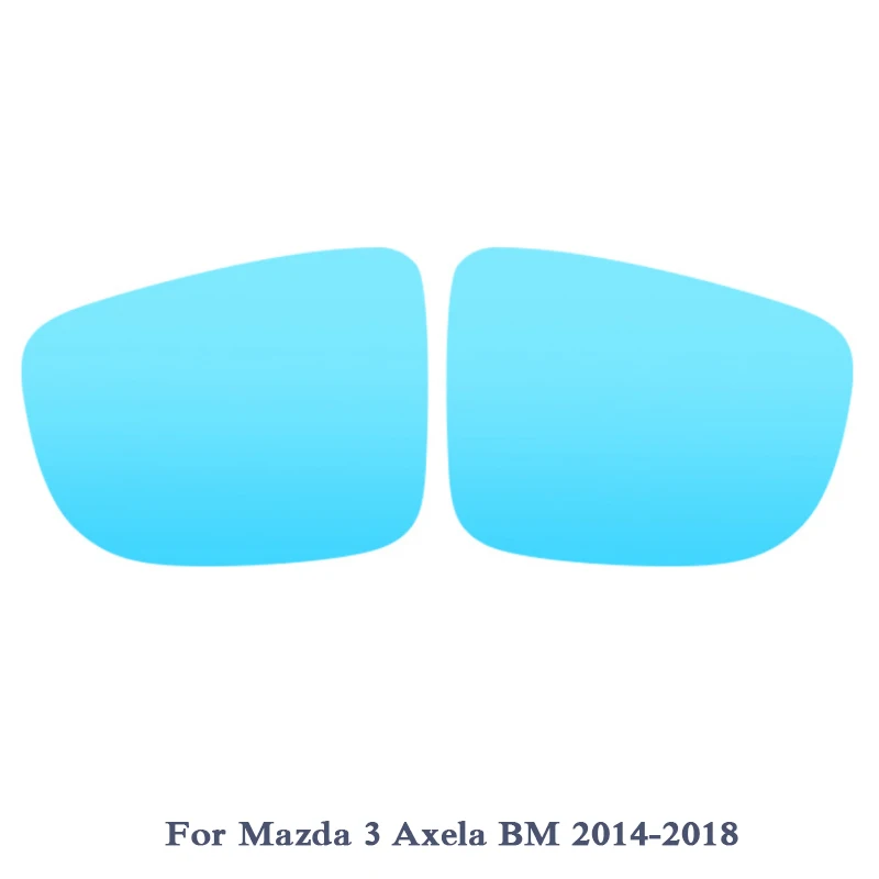 For 3Axela 14-18 2 шт. Автомобильная Водонепроницаемая противотуманная пленка на зеркало заднего вида Наклейка на окно прозрачная наклейка для Mazda 3 Axela 6 Atenza CX-5 - Название цвета: For 3Axela 14-18