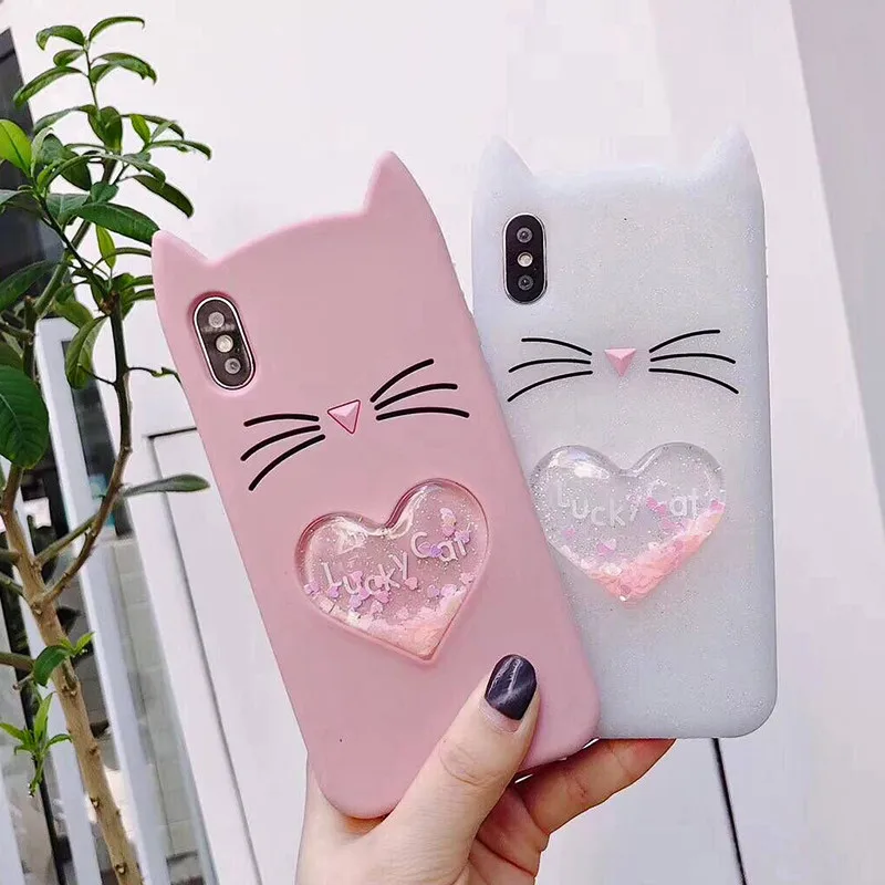 3D мультяшный чехол для iPhone 7 8 мягкий силиконовый X XS 6 6S Plus 5S SE|Чехлы-накладки| |