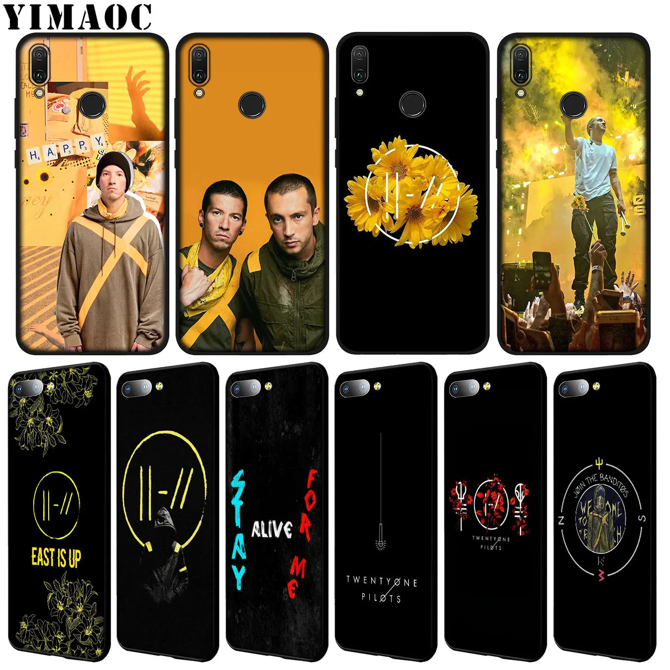 Мягкий силиконовый чехол YIMAOC Twenty one pilots pop для Huawei Y9 Y7 Y6 Prime 2019 Honor 20 8C 8X 8 9 9X 10 Lite 7C 7X 7A