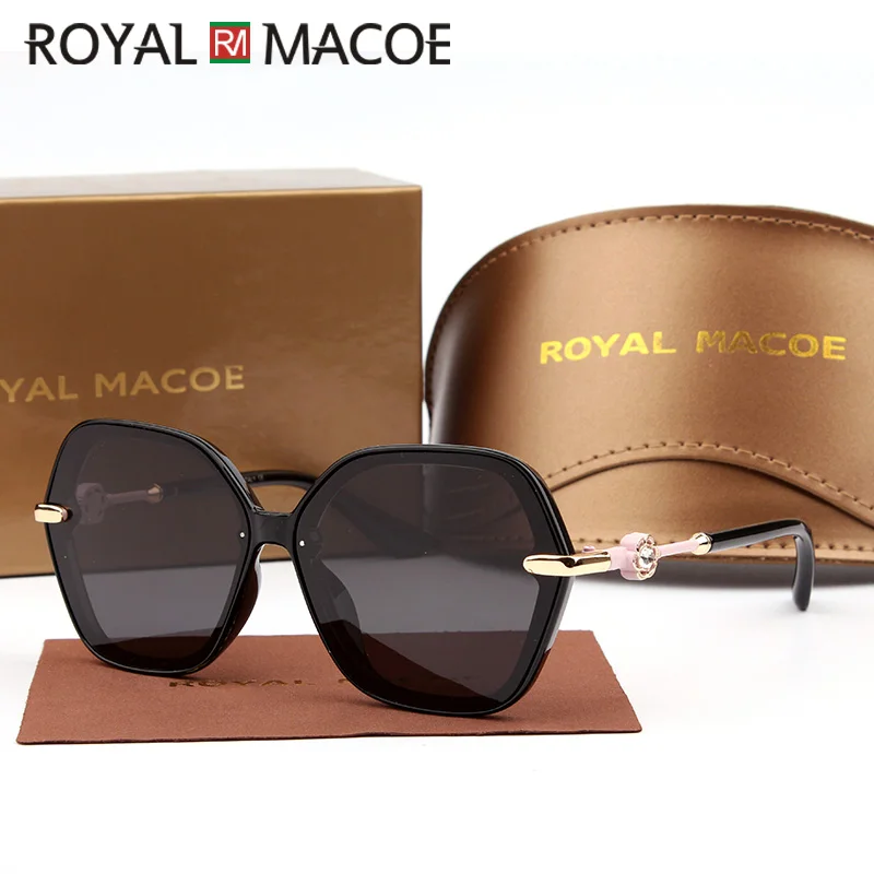 Королевские Модные солнцезащитные очки MACOE с цветами женские брендовые