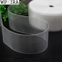 curtain accessories transparent ribbon polyester padded woven tape cloth belt eyelets rings punch cp101a