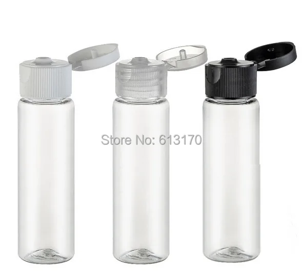 Бесплатная доставка 30 мл пустая ПЭТ бутылка с откидной крышкой на плоском плече