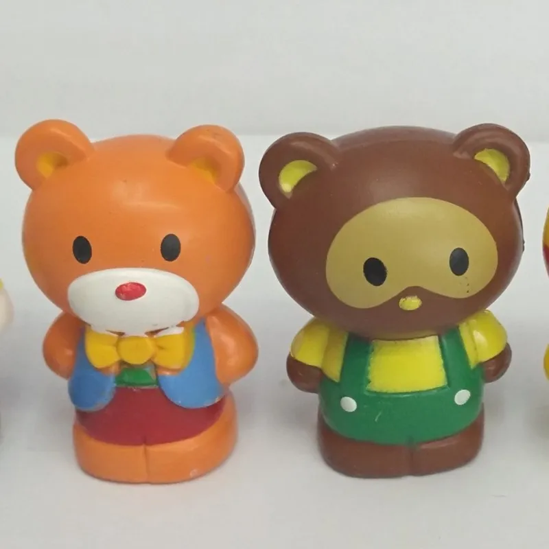 6 шт./компл. Милая Белая Мини-фигурка Hello KITTY детские игрушки сделай сам