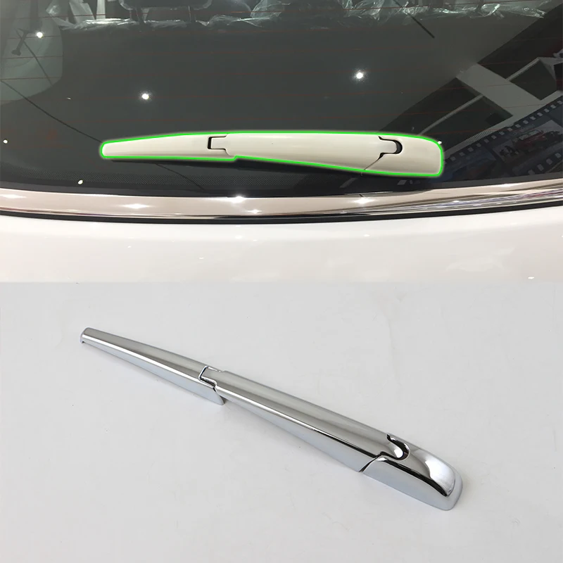 

Car Accessories Exterior Decoration ABS Chrome Rear Window Wiper Noozle Cover Trim For Jeep Compass 2017 Car Styling