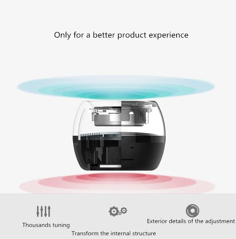 Портативный HIFI 3D объемный 3,5 мм Aux аудио разъем мини беспроводной круглой формы мощный Кристальный динамик Altavoz для смартфона планшета