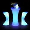 led chair table set Светодио дный мебель для гостиной перезаряжаемый светодиодный светящийся коктейльный стол водостойкий светящийся стул кофе бар kTV дисковечерние тека поставка - Цвет: led chair table set