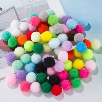 mix colour Помпоны 8 мм 10 мм 15 мм 20 мм 25 мм 30 мм многоцветный мягкий пушистый помпон шар ручной работы помпоны для детей игрушки DIY ремесло поставки - Цвет: mix colour