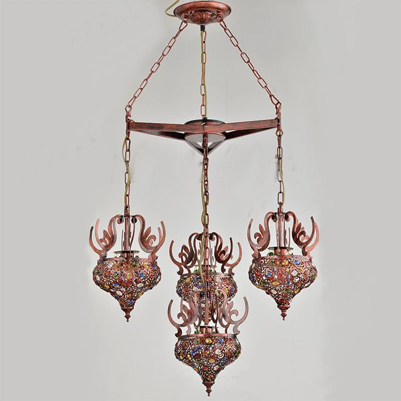 Марокканский богемный Средиземноморский арабский подвесной светильник для