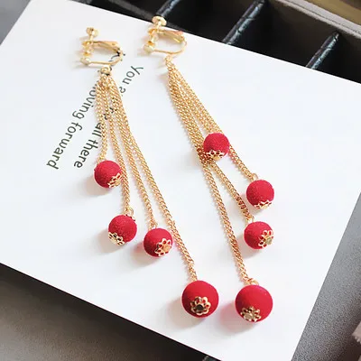 Оптовая продажа Женские Ювелирные украшения серьги-клипсы серьги с длинной