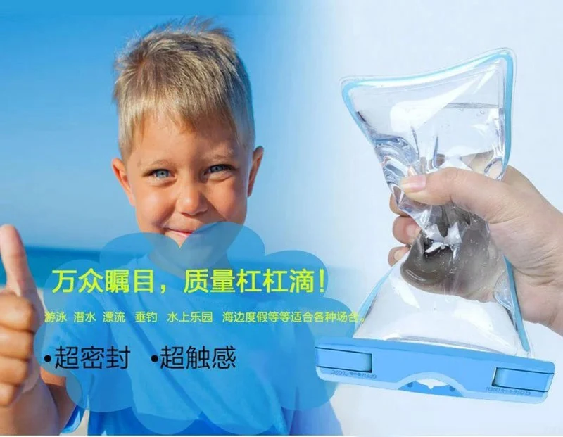 Водонепроницаемый мешок с световой подводный чехол телефон case для iphone 5 5s se 6 6s