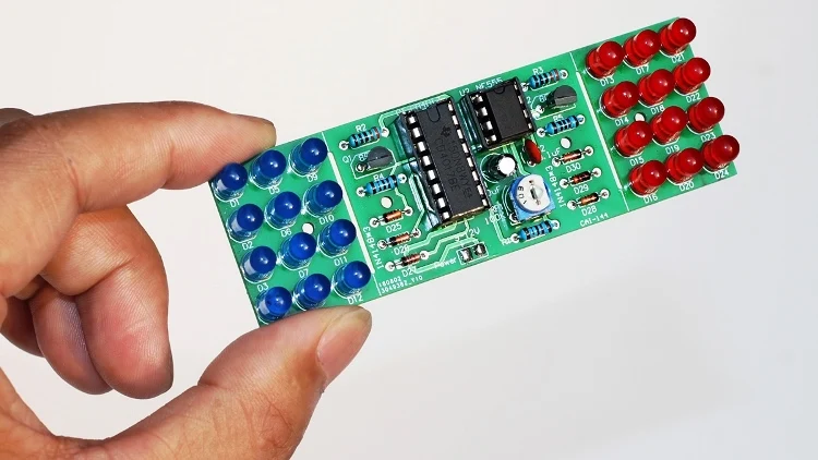 NE555+ CD4017 двухцветный комплект для ксеноновых ламп diy Электронный набор для сварки Электроники Светодиодный стробоскопический светильник для обучения умению DIY