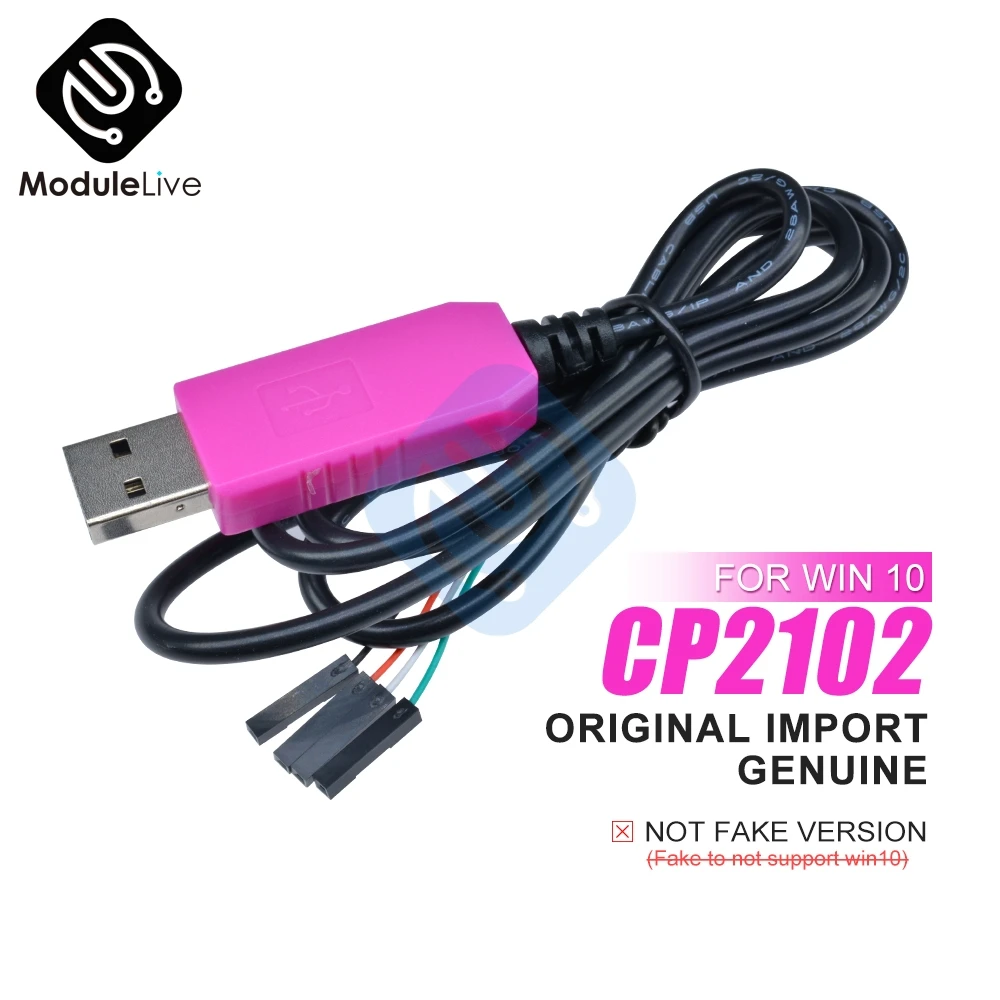Оригинальный 1 м CP2102 USB к UART TTL кабель модуль последовательный адаптер загрузки