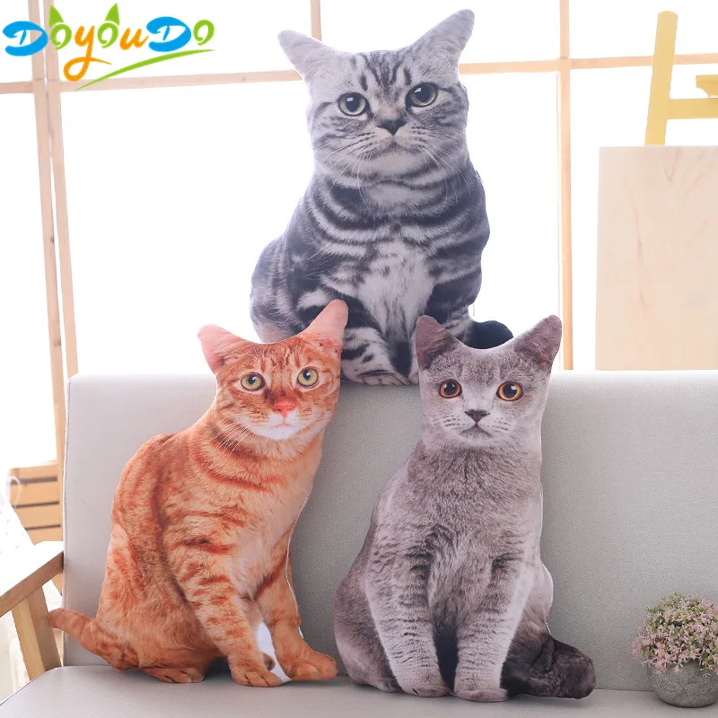 1 шт. 50 см мягкие 3D моделирование мягкие игрушки для кошек диван подушка милые плюшевые животные кошки куклы игрушки подарки