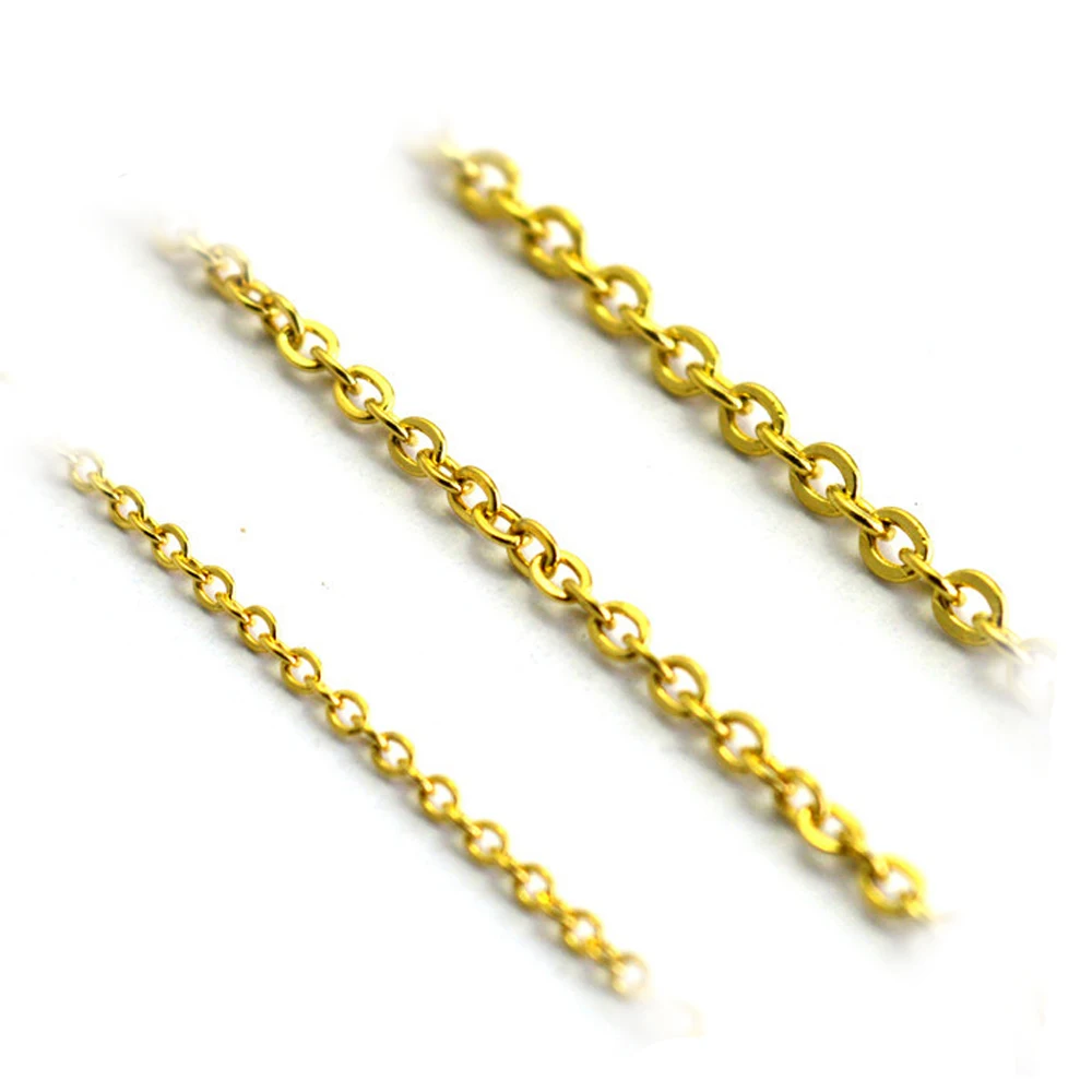 Золото Для мужчин s цепи оптовая коренастый Цепочки и ожерелья женщин/Для