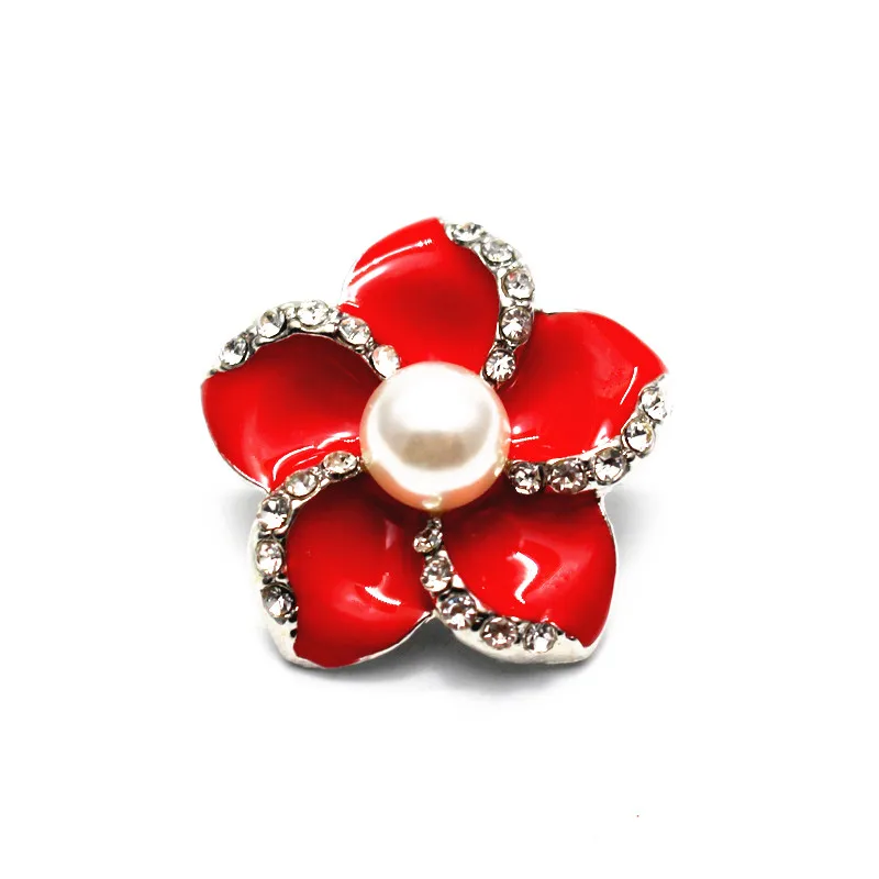 3 шт./лот жемчужный кристалл серебро оснастка амулеты эмаль синий цветок сплав