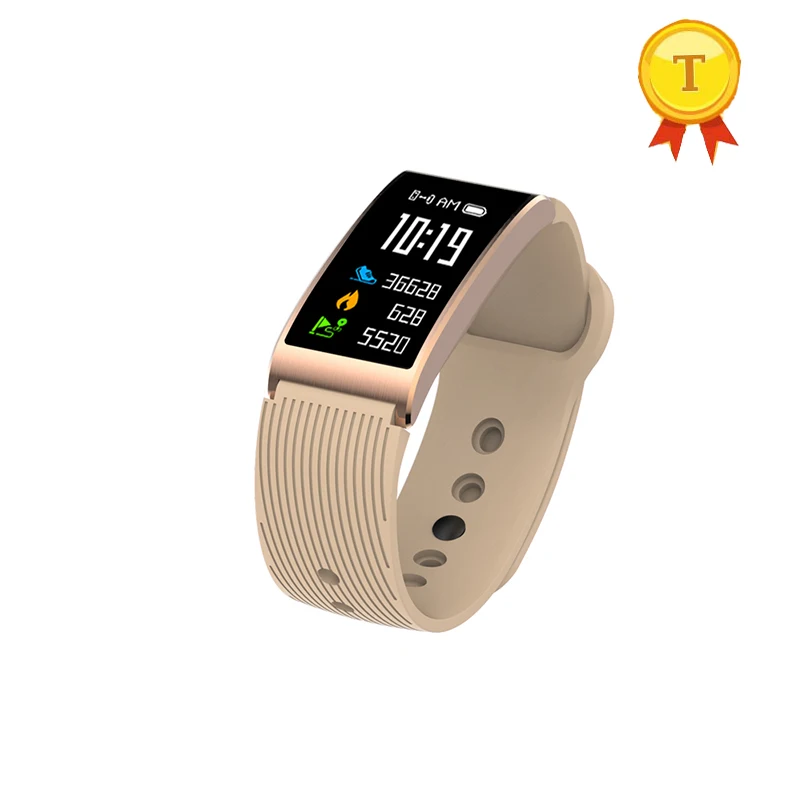 Цветной сенсорный экран IP68 водонепроницаемый смарт браслет для плавания Bluetooth
