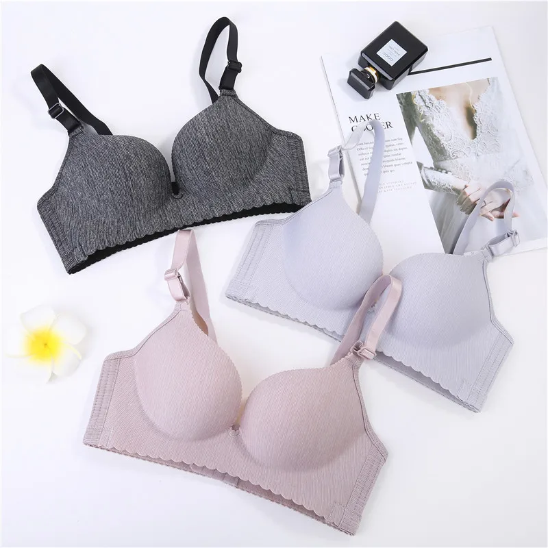 Бюстгальтер женский бесшовный с глубоким U-образным вырезом и чашками пуш-ап |