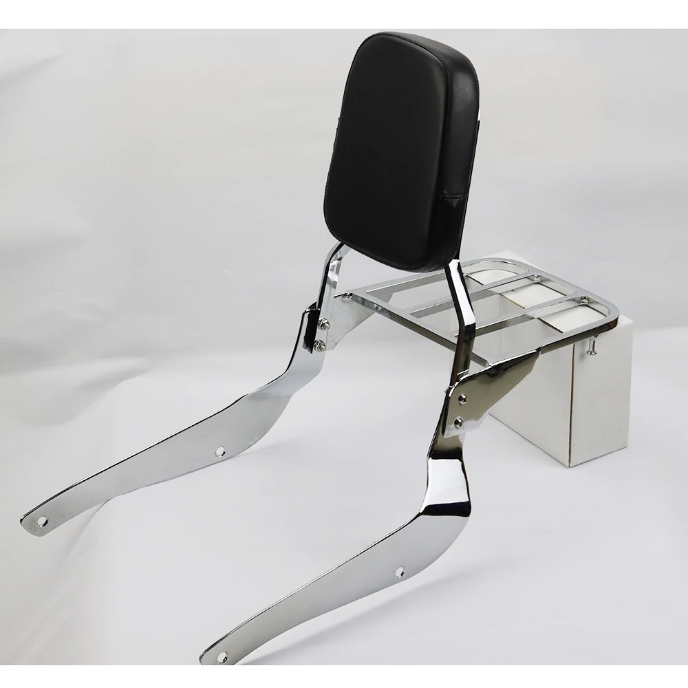 Motorcycle Rear Passenger Backrest Sissy Bar w/ Luggage Rack For SUZUKI Boulevard C50 2005-2011 M50 2005 2006 2007 2008 |