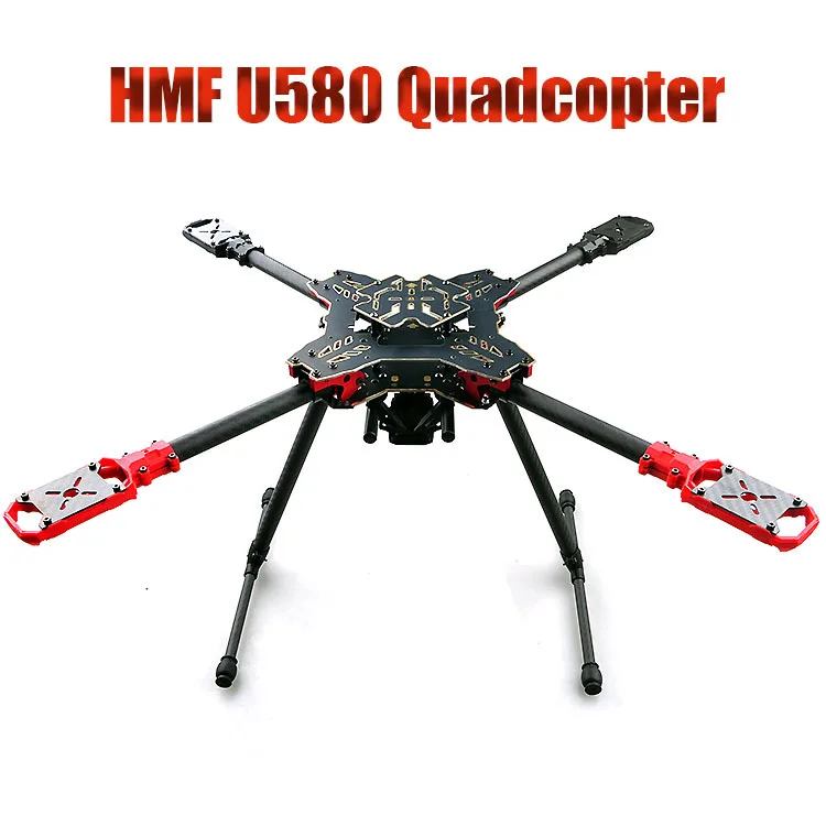 HMF U580 Тотем серии RC Квадрокоптер рама 4 оси Складная стойка углеродный зонтик FPV