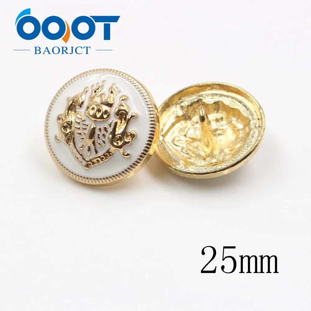 Высококачественные классические металлические кнопки OOOT BAORJCT 25/22/18/15 мм