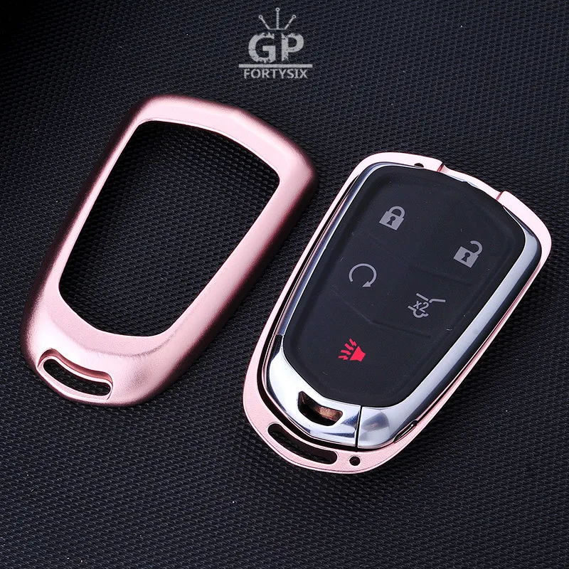 3D чехол для автомобильного ключа из алюминиевого сплава Cadillac XTS SLS CTS SRX ATS женские