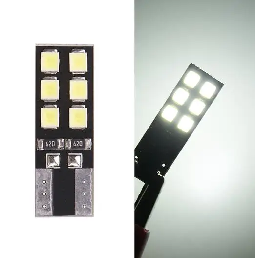 Белый 10 шт./лот T10 светодиодный W5W Canbus огни 194 12smd 2835 Светодиодный лампы автомобилей ошибок светодиодный свет Стоянкы Автомобилей автомобиля боковой свет лампа габаритного фонаря 12V - Испускаемый цвет: Белый