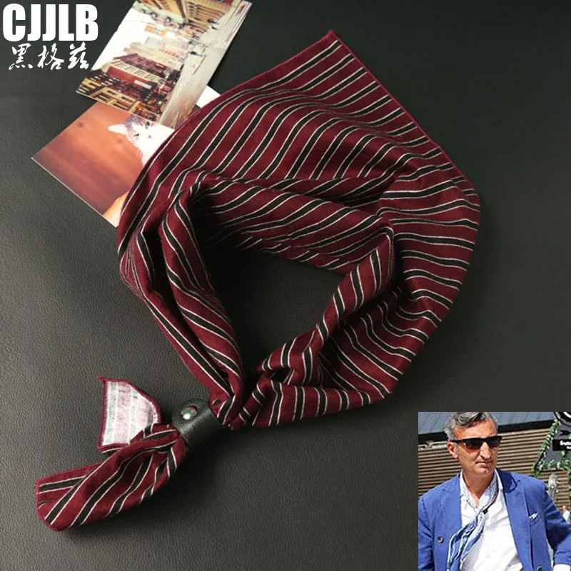 Шарф мужской хлопковый в стиле хип хоп квадратный многофункциональный