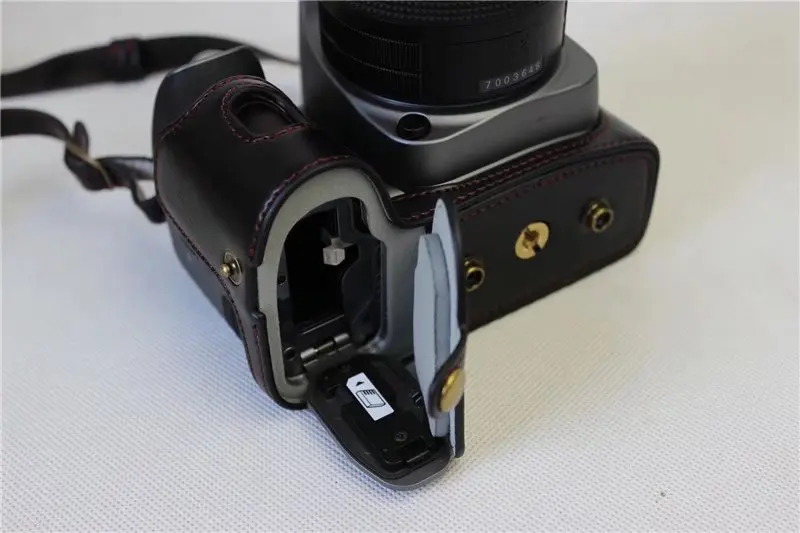 Новый роскошный кожаный pu чехол для фотокамеры pentax ks2 (50-200 или 16-85 Объектива) PU
