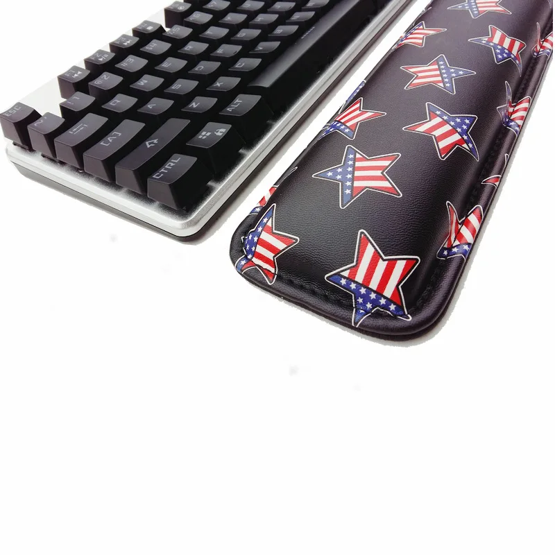 FULCLOUD 2017 New 465*25*82mm Fashion Leather Hand Pad Mouse Wrist Rest 104 Mechanical Keyboard free shipping |