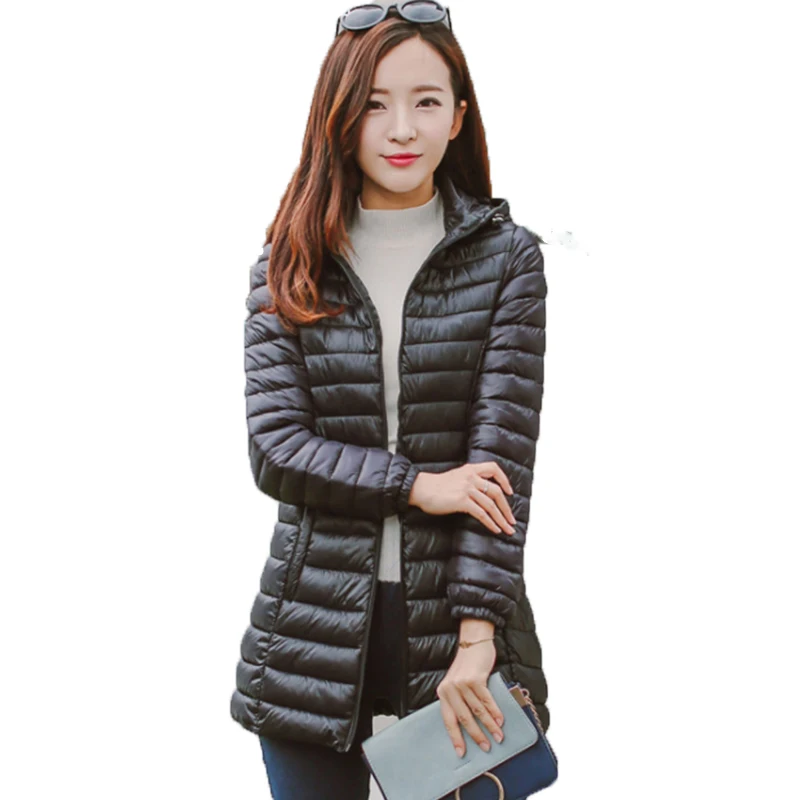 Лидер продаж женские парки красного цвета с капюшоном модная женская теплая