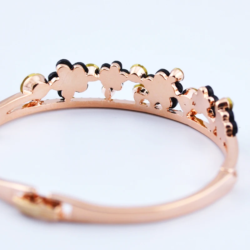 Zhen Tomomi Gift Cute Sweet Generous Chic Small Flower Exquisite Minimalism Fashion Style Crystal Women Bracelets And Bangles | Украшения и