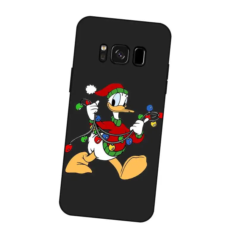 P043 Дональд Дак Черный силиконовый чехол Обложка для samsung Galaxy S5 S6 S7 S8 S9 S10 5G S10E S11 S11E