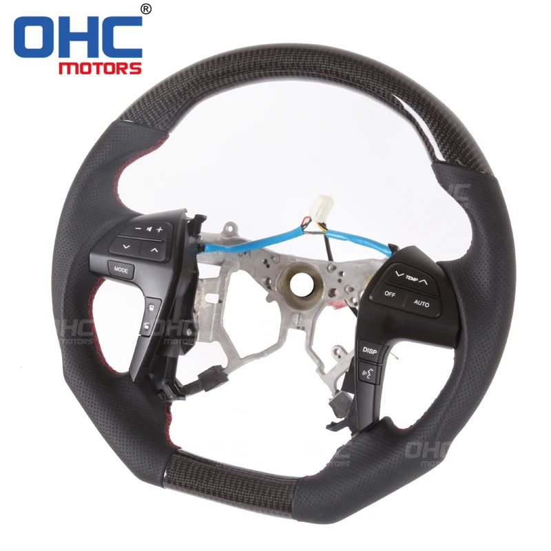 Руль из настоящего углеродного волокна для Toyota Camry/Hilux/Estima/Highlander/Fortuner