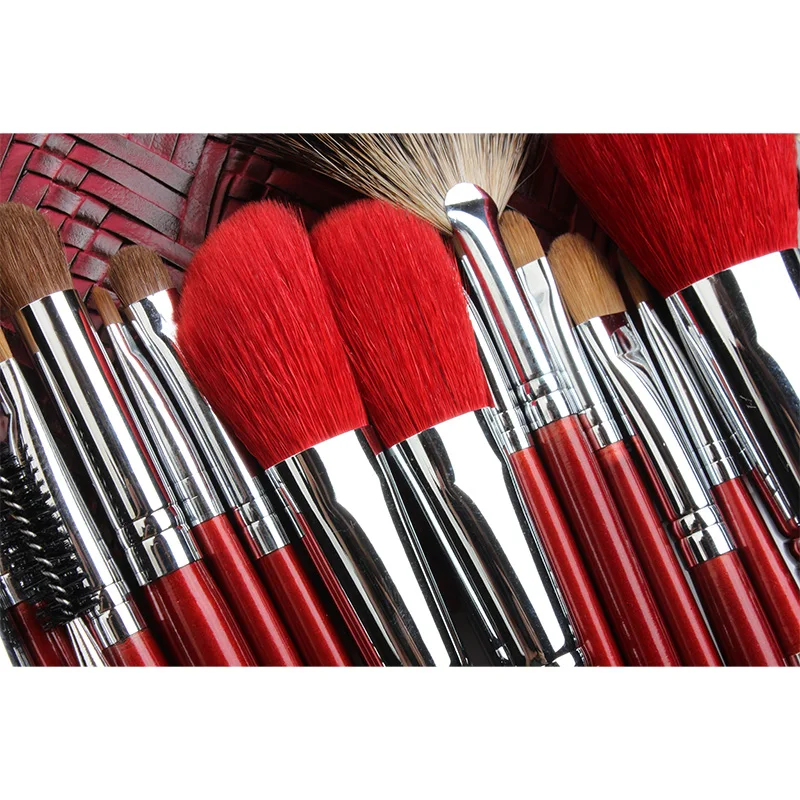Набор кистей для макияжа высокого качества роскошные мягкие кисти с животными 16