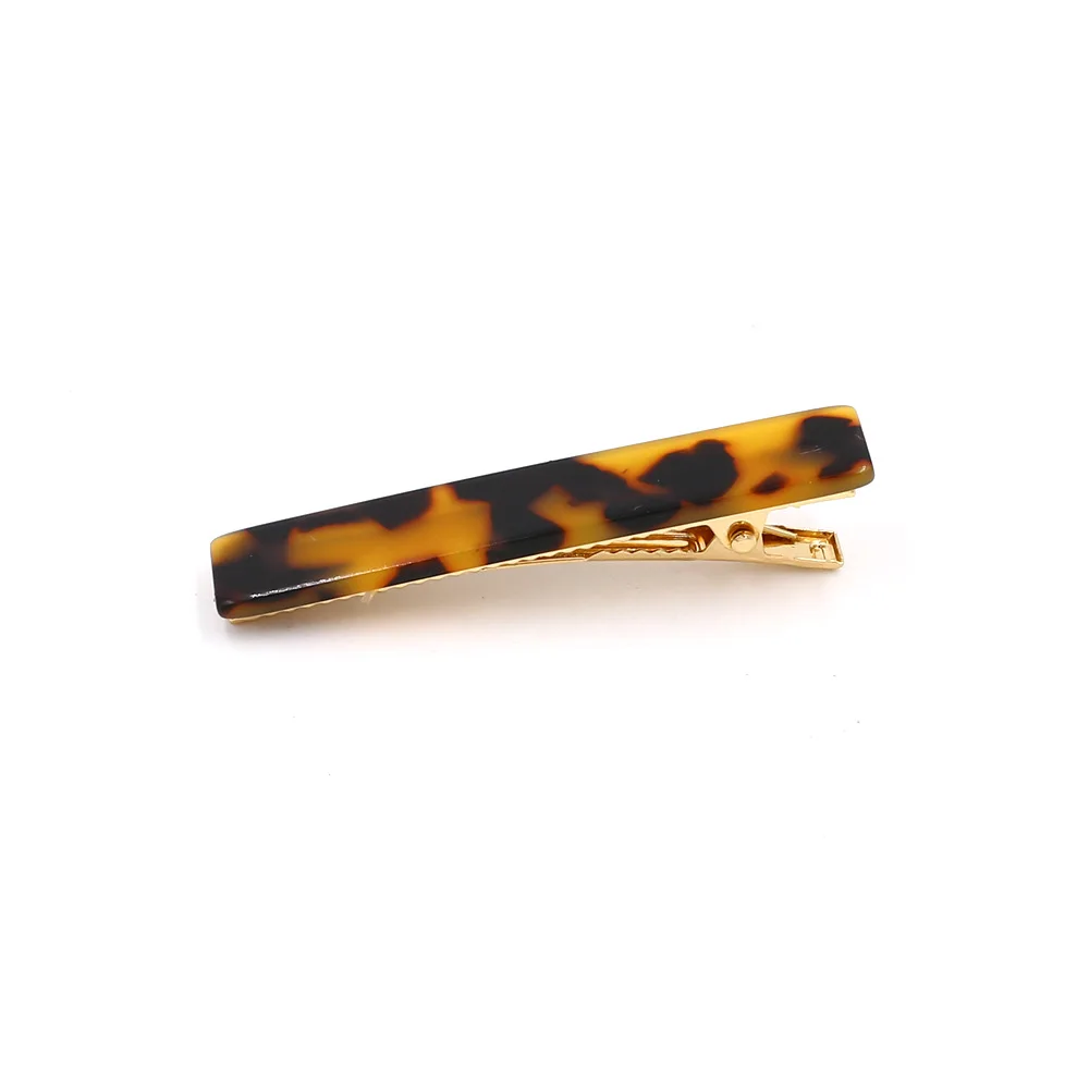 LEADERBEADS, корейский дизайн, имитация жемчуга, заколка для волос, женские золотые минималистичные шпильки, аксессуары для укладки волос - Окраска металла: Leopard Brown