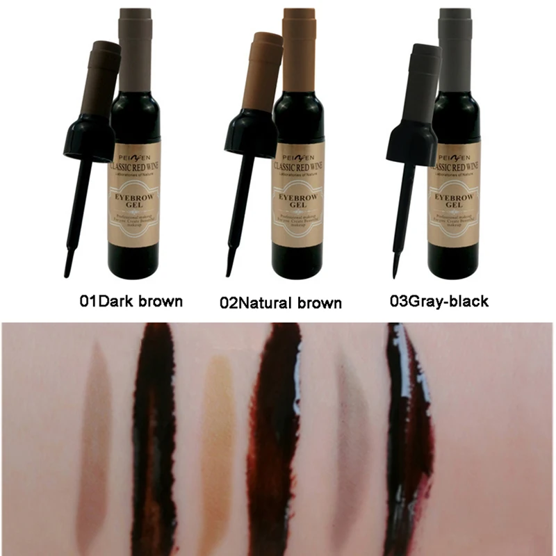 1 шт. Перманентный гель для бровей черный кофе серый отклеить тени Гель Косметика