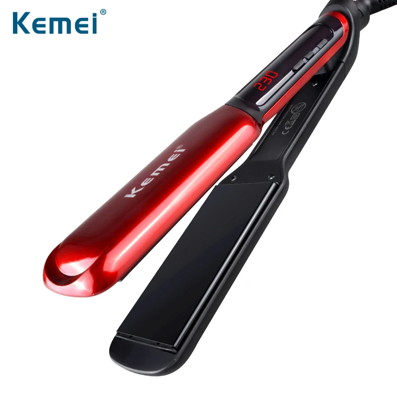Kemei ЖК-Дисплей Утюг Цифровой Контроль Температуры Выпрямление Утюги