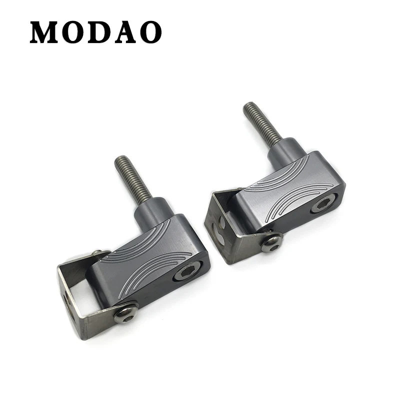 Titanium Для HONDA INTEGRA NC700D NC750D XADV CNC алюминиевый Мотоцикл Нижняя подсветка Монтажный кронштейн модифицированный прожектор кронштейн - Цвет: Titanium