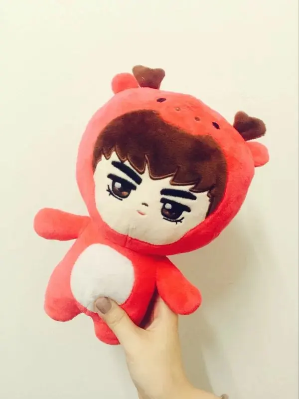 Kris 23 см KPOP EXO Плюшевые Куклы Kawaii Корея Мода суперзвезда Kyungsoo D.O Baek Хюн Чан Ёль Кай фигурка плюшевые игрушки для девочек подарок - Цвет: Kris