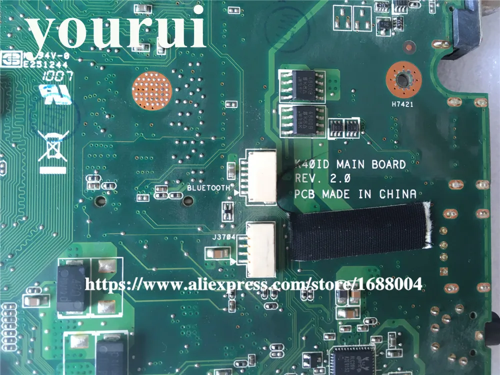 K50ID 1 ГБ 8 памяти для ASUS K50I K50IE X5DI K50ID доска материнских плат для ноутбука для 60-NZ1MB1000-A03 69N0HUM10A03-01