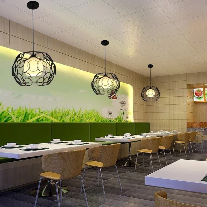 Простой подвесной светильник в скандинавском стиле Офисная лампа для магазина