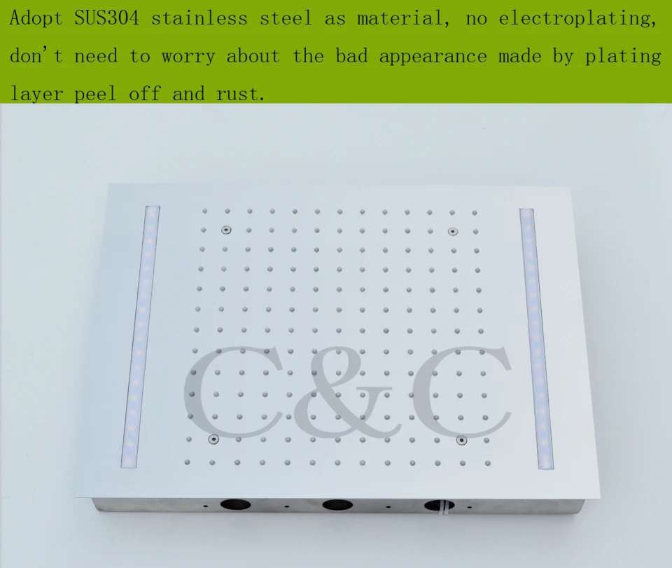 Дождевая светодиодсветодиодный насадка для душа ванной комнаты 100 В ~ 240