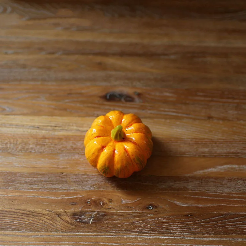 pumpkin 1 шт. 7 см искусственные поддельные овощи фрукты Моделирование Реалистичная модель кухня домашний декор - Цвет: pumpkin