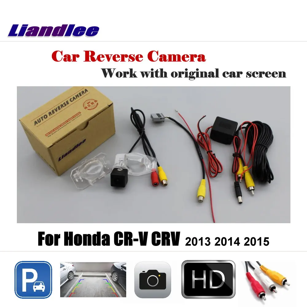 Задняя Автомобильная камера заднего вида Liandlee для Honda CR V/CRV 2013 2015 / HD CCD задняя