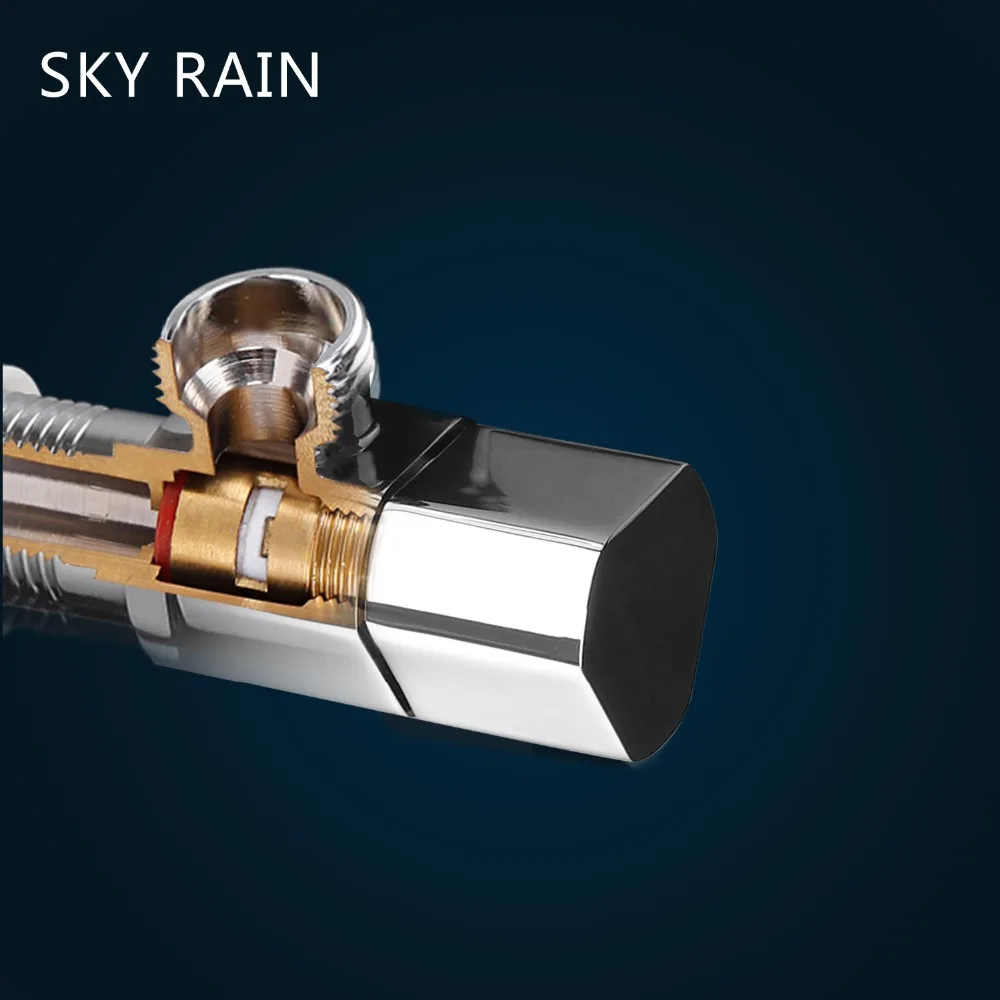 SKY RAIN аксессуары для ванной комнаты латунный угловой клапан хромированный