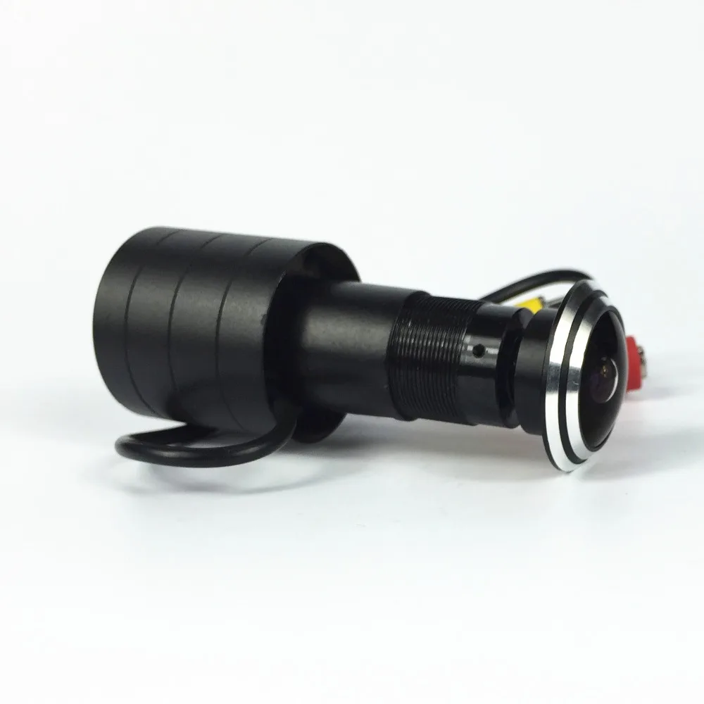 SHRXY Горячая Распродажа, широкоугольная 800tvl CCD Проводная Мини-камера с отверстием для двери, видео камера с цветным видом на дверь, Мини CCTV камера с 12V1A адаптером