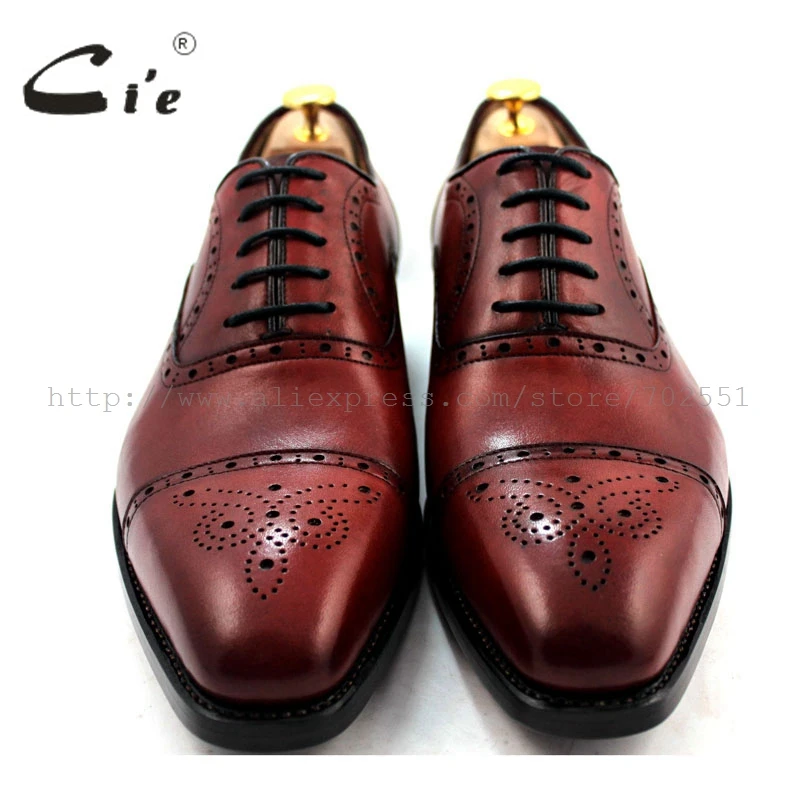 Полуброги cie мужские из натуральной телячьей кожи классические туфли оксфорды