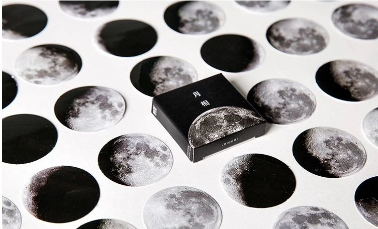 Moon universe decorative sticker(1pack=45pieces)