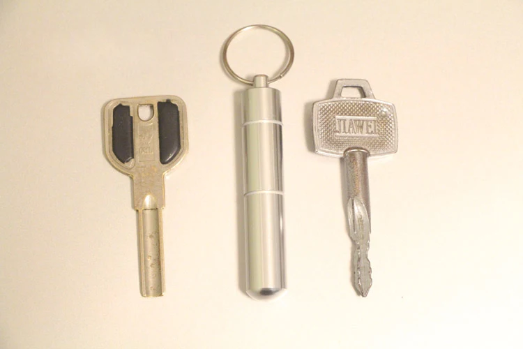 1 шт. алюминиевый сплав металлический Карманный держатель зубочистки с брелком